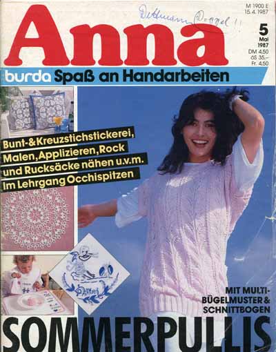 Anna 1987 May Lehrgang: Occhi!